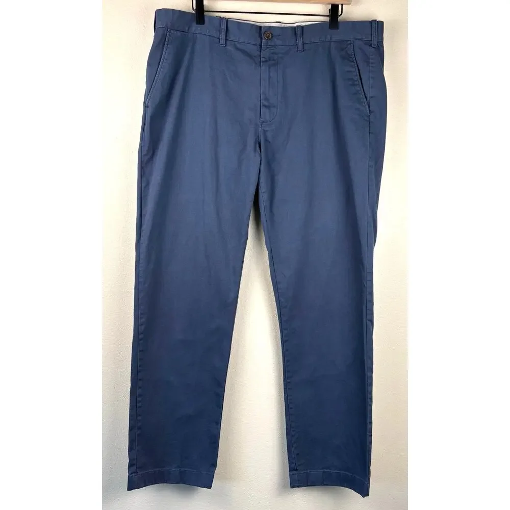 J.Crew Straight Fit Flex Chino Pant W 38 L32 Overcast Blue